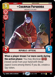 Chairman Papanoida - Undaunted Diplomat (Foil) (669) (669) [Secrets of Power]