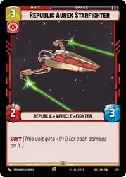 Republic Aurek Starfighter (676) (Foil) (676) [Secrets of Power]