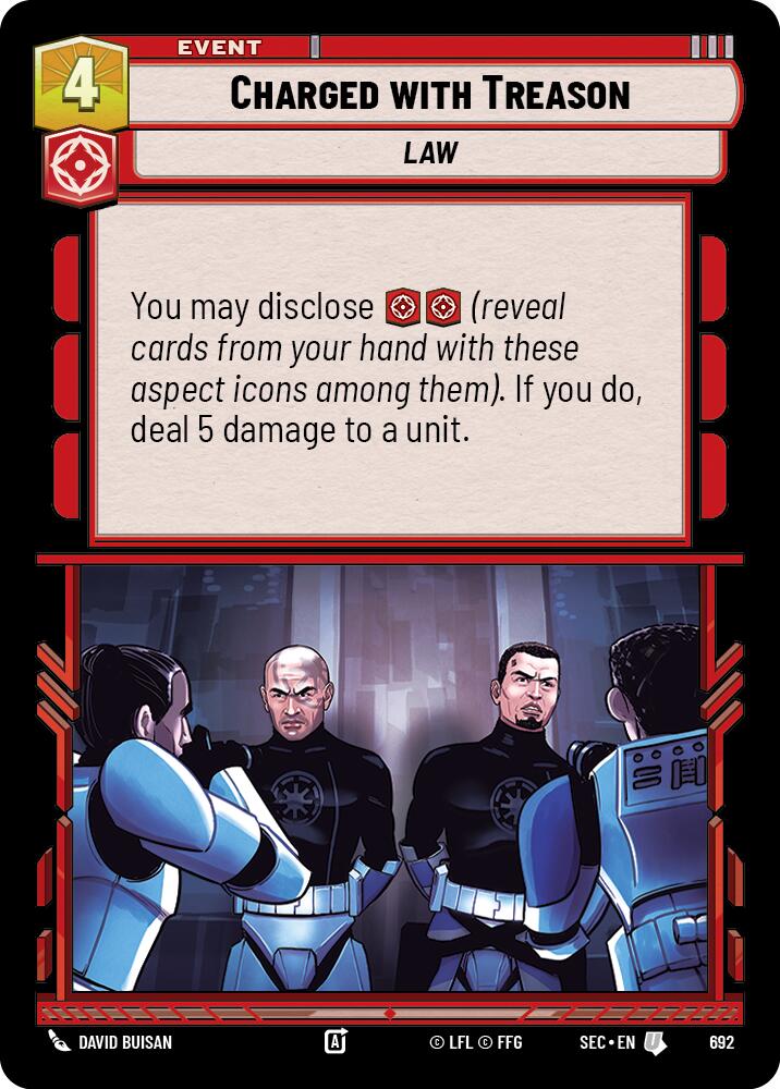 Charged with Treason (692) (Foil) (692) [Secrets of Power]