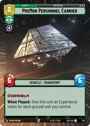 PreMor Personnel Carrier (353) (Hyperspace) (353) [Secrets of Power]