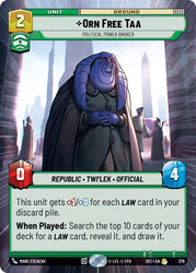 Orn Free Taa - Political Power Broker (Hyperspace) (376) (376) [Secrets of Power]