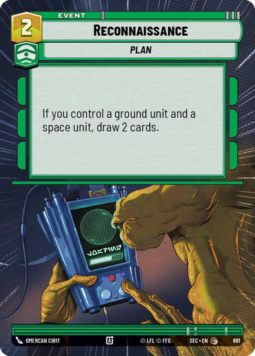 Reconnaissance (881) (Hyperspace Foil) (881) [Secrets of Power]