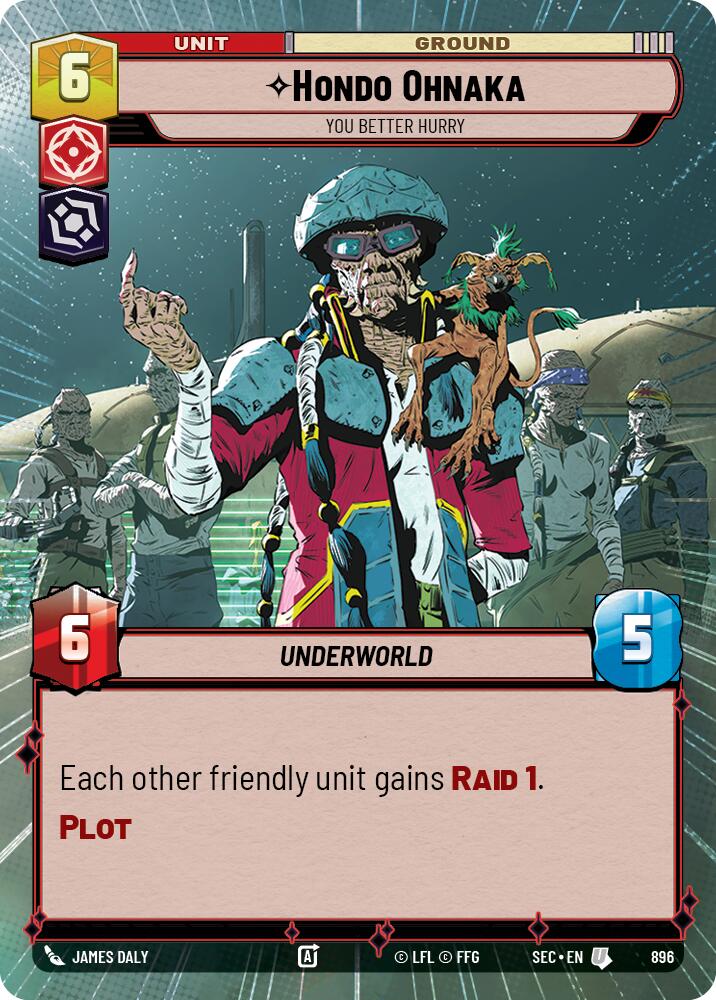 Hondo Ohnaka - You Better Hurry (Hyperspace Foil) (896) (896) [Secrets of Power]