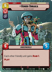 Hondo Ohnaka - You Better Hurry (Hyperspace Foil) (896) (896) [Secrets of Power]