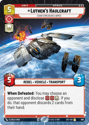 Luthen's Haulcraft - Countermeasures Armed (Hyperspace Foil) (909) (909) [Secrets of Power]