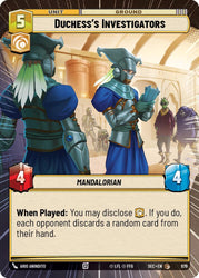 Duchess's Investigators (979) (Hyperspace Foil) (979) [Secrets of Power]