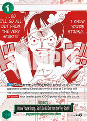 I Know You're Strong... So I'll Go All Out from the Very Start!!! (3rd Anniversary Treasure Campaign Pack) [One Piece Promotion Cards]