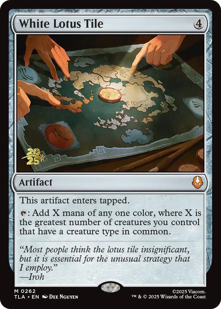 White Lotus Tile [Avatar: The Last Airbender Prerelease Cards]