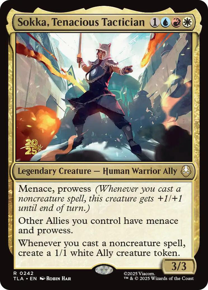 Sokka, Tenacious Tactician [Avatar: The Last Airbender Prerelease Cards]