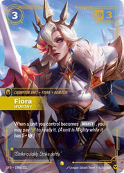 Fiora, Worthy (Alternate Art) (180a/221) [Spiritforged]