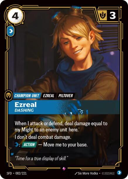 Ezreal, Dashing (082/221) [Spiritforged]