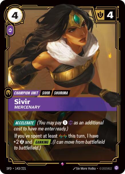 Sivir, Mercenary (143/221) [Spiritforged]