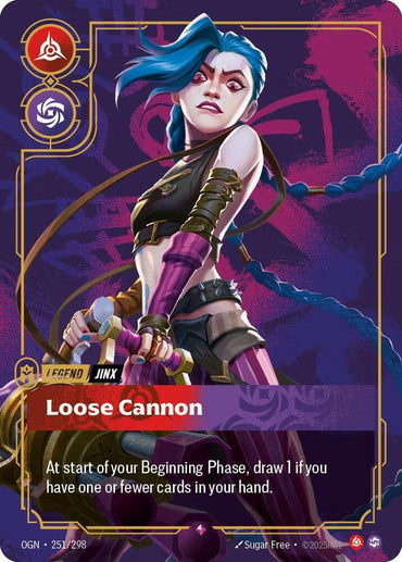 Jinx, Loose Cannon (Metal) (Best Of) (251/298) [Riftbound Organized Play Promotional Cards]