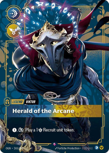 Viktor, Herald of the Arcane (Metal) (Best Of) (265/298) [Riftbound Organized Play Promotional Cards]