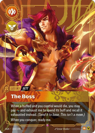 Sett, The Boss (Metal) (Best Of) (269/298) [Riftbound Organized Play Promotional Cards]