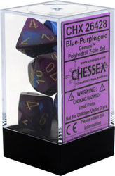 Chessex: Gemini Polyhedral Blue-Purple/Gold (CHX 26428)