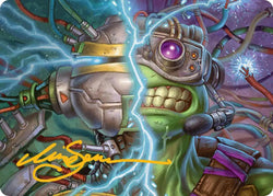 Mind Transfer Protocol Art Card (Gold-Stamped Signature) [Teenage Mutant Ninja Turtles Art Series]