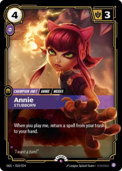 Annie, Stubborn (010/024) [Riftbound Organized Play Promotional Cards]