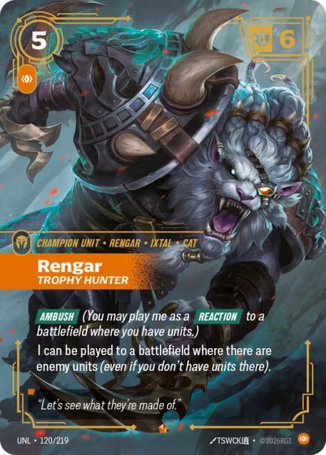 Rengar, Trophy Hunter (120/219) [Unleashed]
