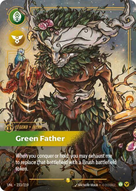 Ivern, Green Father (Overnumbered) (233/219) [Unleashed]