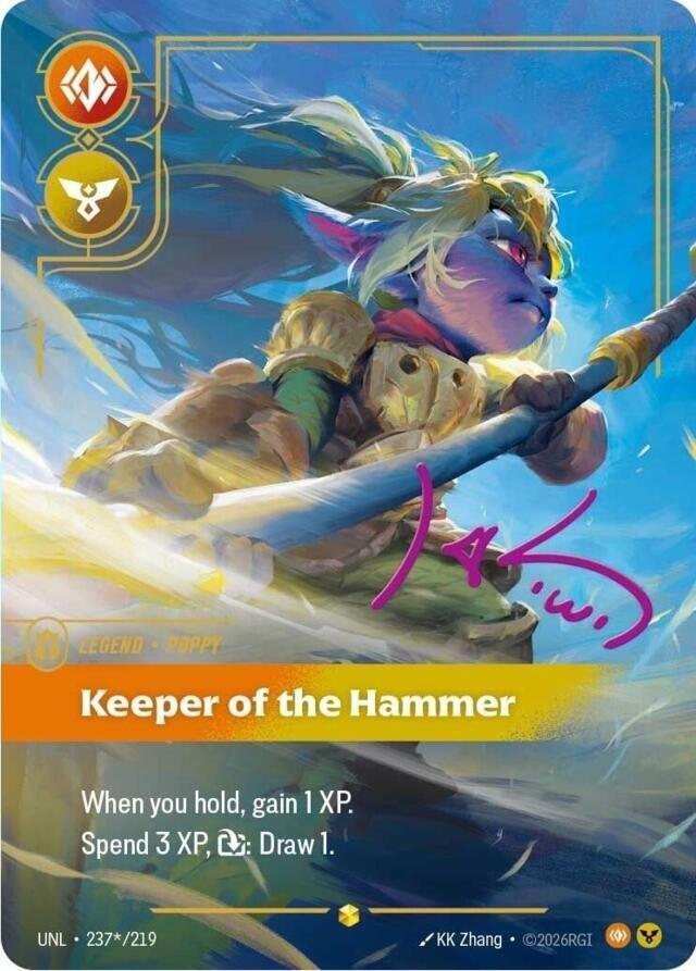 Poppy, Keeper of the Hammer (Signature) (237*/219) [Unleashed]