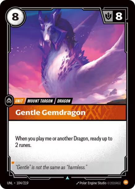 Gentle Gemdragon (104/219) [Unleashed]