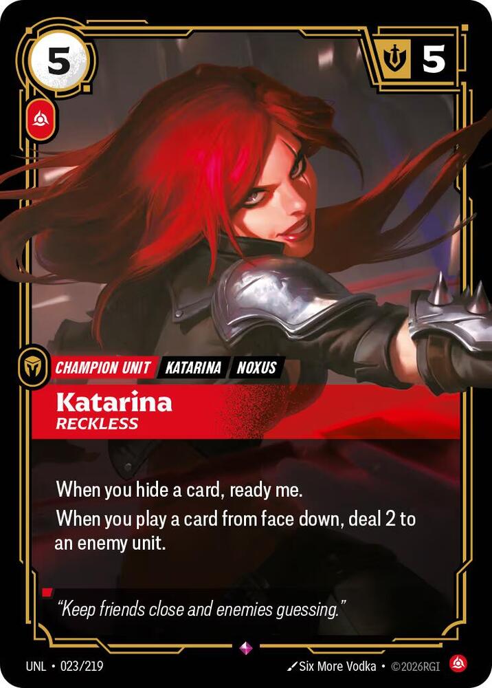Katarina, Reckless (023/219) [Unleashed]