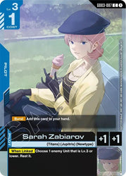 Sarah Zabiarov (Store Tournament Participant Pack 04) (GD03-087) [Gundam Promotional Cards]