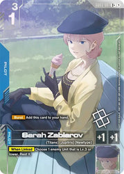 Sarah Zabiarov (Store Tournament Winner Pack 04) (GD03-087) [Gundam Promotional Cards]