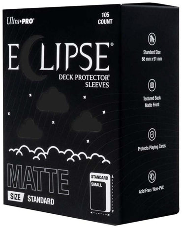 Ultra PRO: Standard 105ct Sleeves - Eclipse Matte (Jet Black)