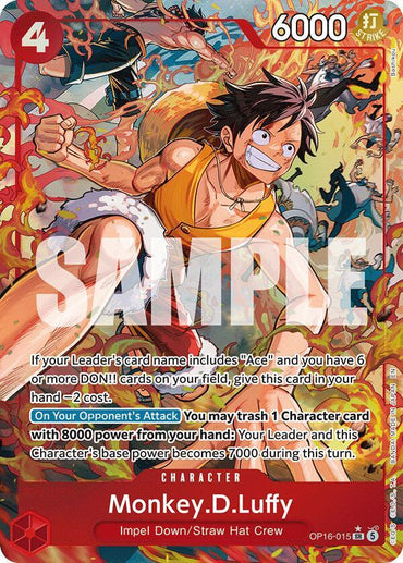 Monkey.D.Luffy (Alternate Art) [Red] [The Time of Battle]