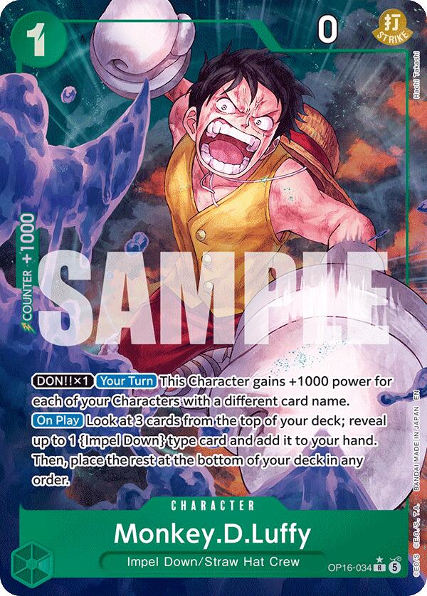 Monkey.D.Luffy (Alternate Art) [Green] [The Time of Battle]