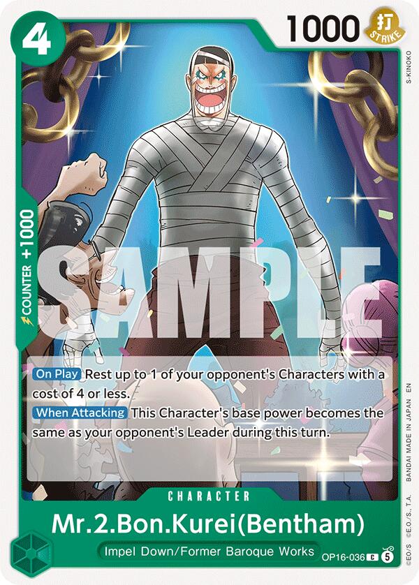 Mr.2.Bon.Kurei(Bentham) [Green] [The Time of Battle]