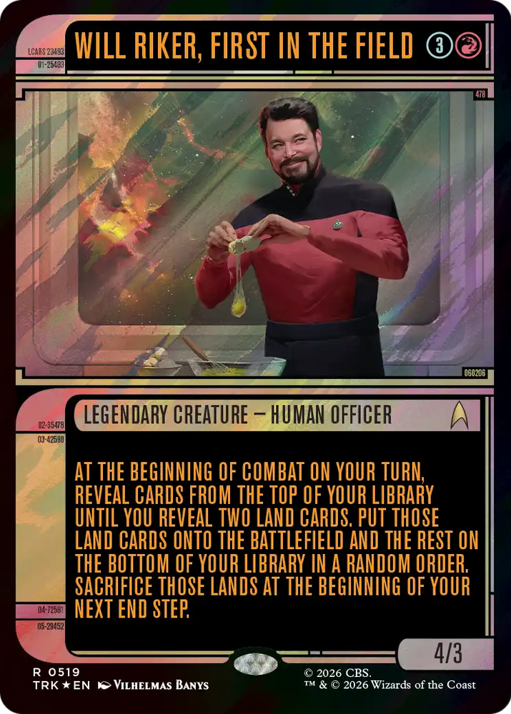 Will Riker, First in the Field (Showcase) (Surge Foil) [Star Trek]