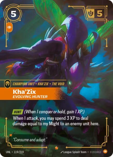 Kha'Zix, Evolving Hunter (119/219) [Unleashed]