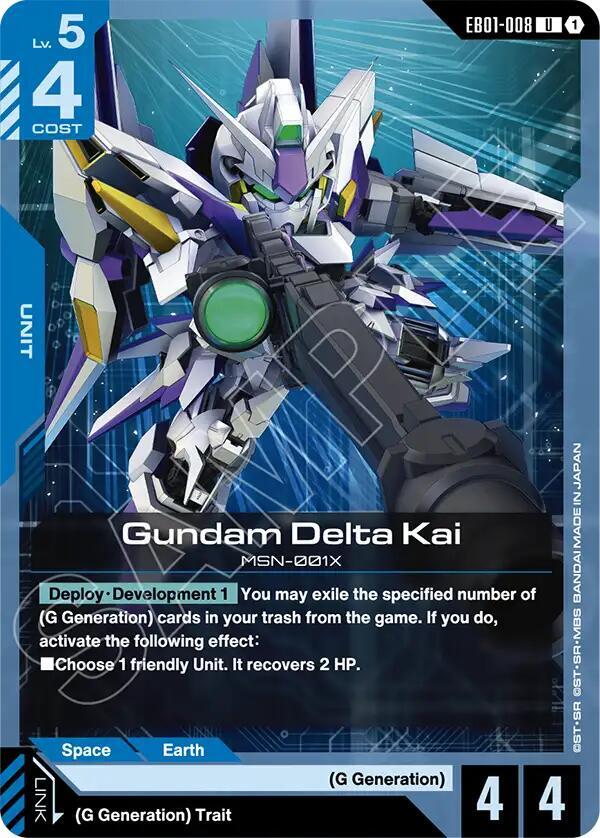 Gundam Delta Kai (EB01-008) [Eternal Nexus]