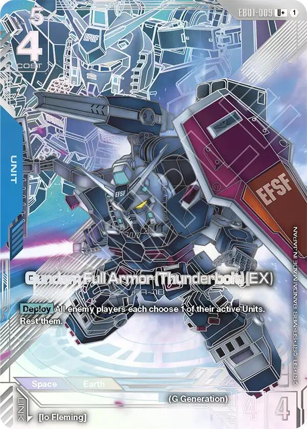 Gundam Full Armor (Thunderbolt) (EX) (U+) (EB01-009) [Eternal Nexus]