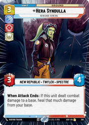 Hera Syndulla - Renegade General (295) (Hyperspace) (295) [Ashes of the Empire]