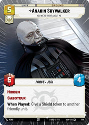 Anakin Skywalker - You Were Right About Me (519) (Hyperspace) (519) [Ashes of the Empire]