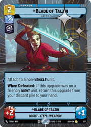 Blade of Talzin - A Gift of Shadows (557) (Hyperspace Foil) (557) [Ashes of the Empire]