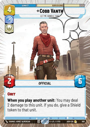 Cobb Vanth - Let Me Handle This (562) (Hyperspace Foil) (562) [Ashes of the Empire]