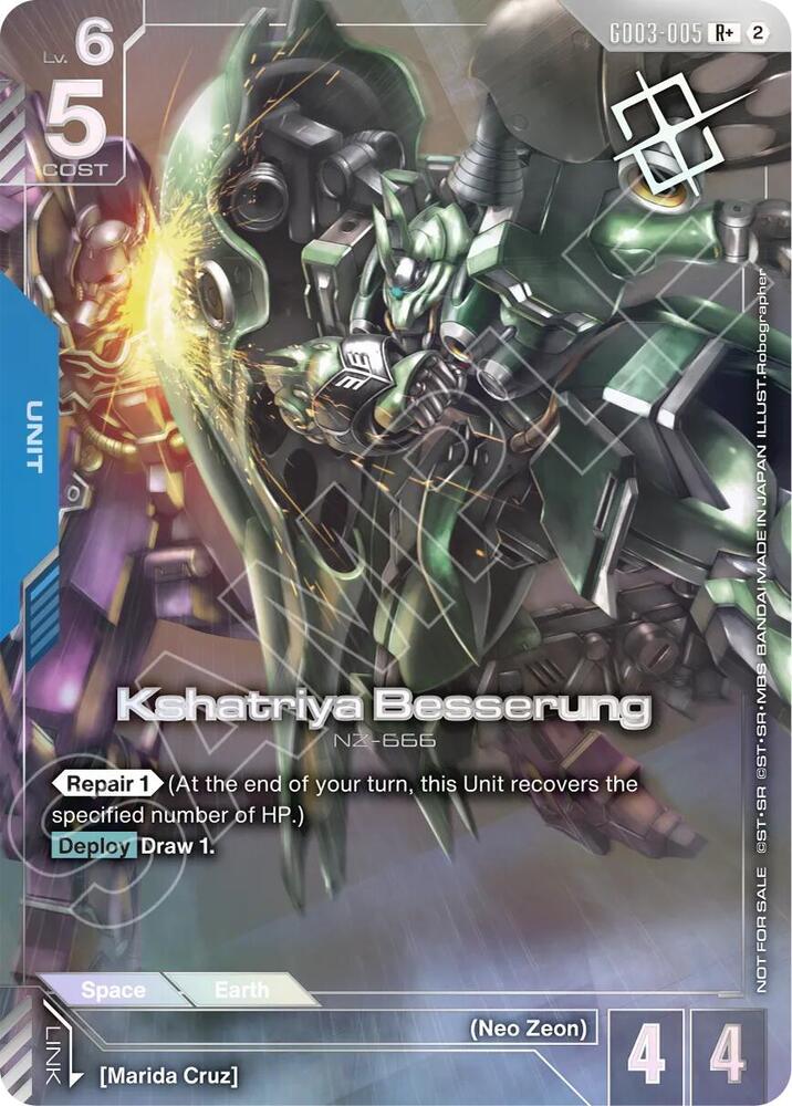 Kshatriya Besserung (Store Tournament Winner Pack 05) (GD03-005) [Gundam Promotional Cards]