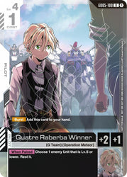 Quatre Raberba Winner (Event Pack 02) (GD05-100) [Gundam Promotional Cards]