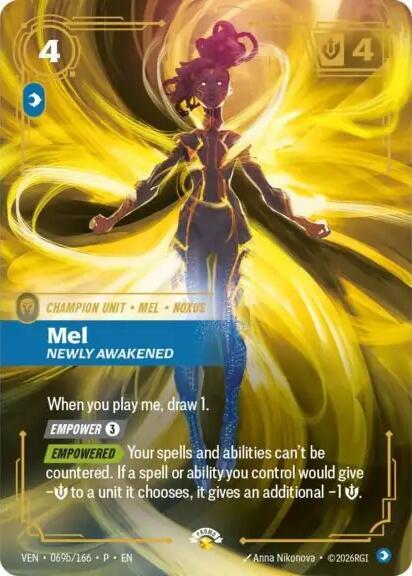 Mel, Newly Awakened (069b/166) [Riftbound Organized Play Promotional Cards]