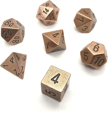 Chessex: Metal Copper 7 Die Polyhedral Set (CHX 27024)