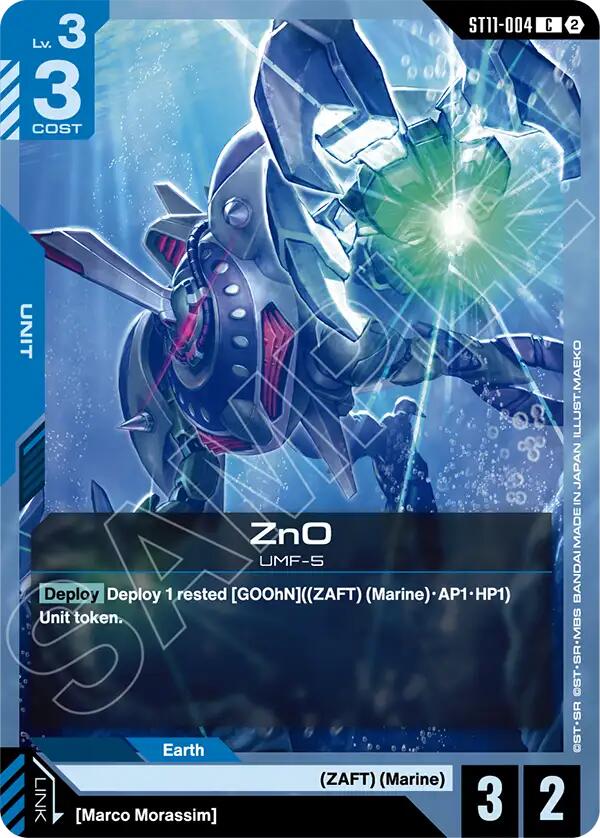 ZnO (ST11-004) [Starter Deck 11: Aquatic Assault]