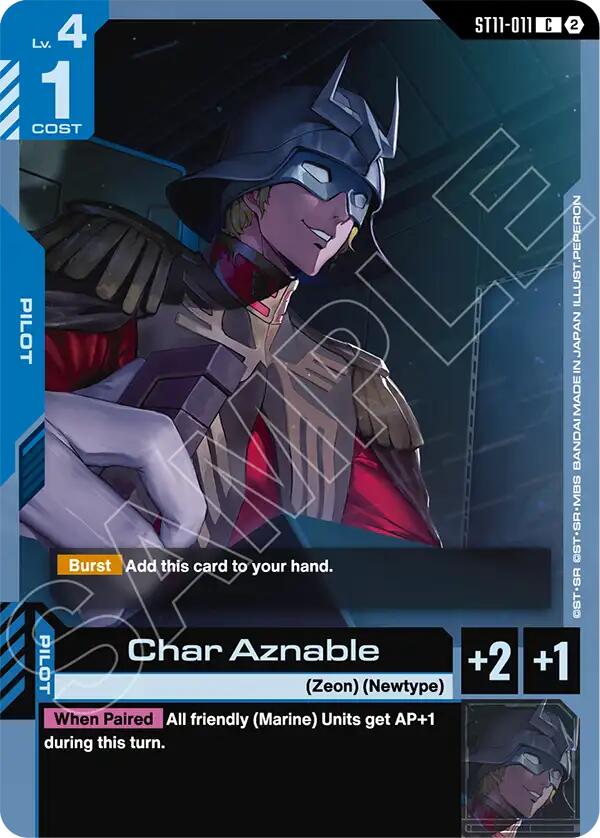Char Aznable (ST11-011) [Starter Deck 11: Aquatic Assault]