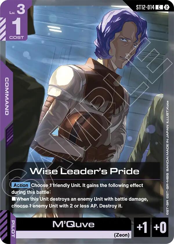 Wise Leader's Pride (ST12-014) [Starter Deck 12: Raging Onslaught]