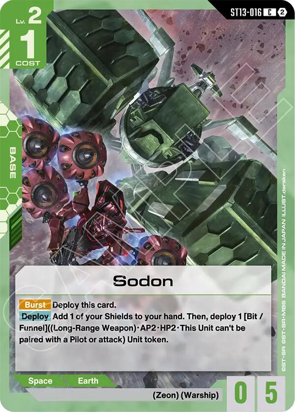Sodon (ST13-016) [Starter Deck 13: Silent Barrage]