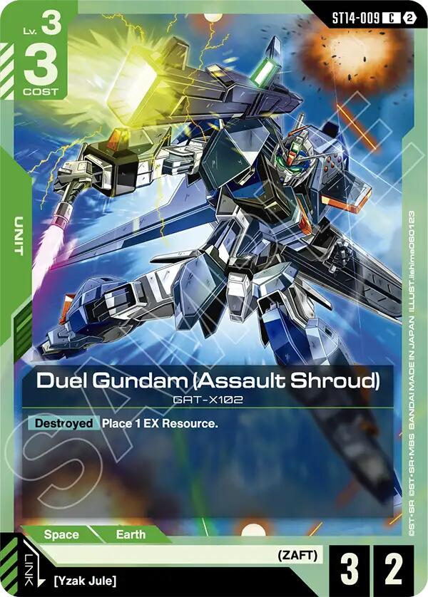 Duel Gundam (Assault Shroud) (ST14-009) [Starter Deck 14: Heavy Dominion]